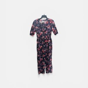 New H by Halston Jumspuit Batik Blossom Womens XS